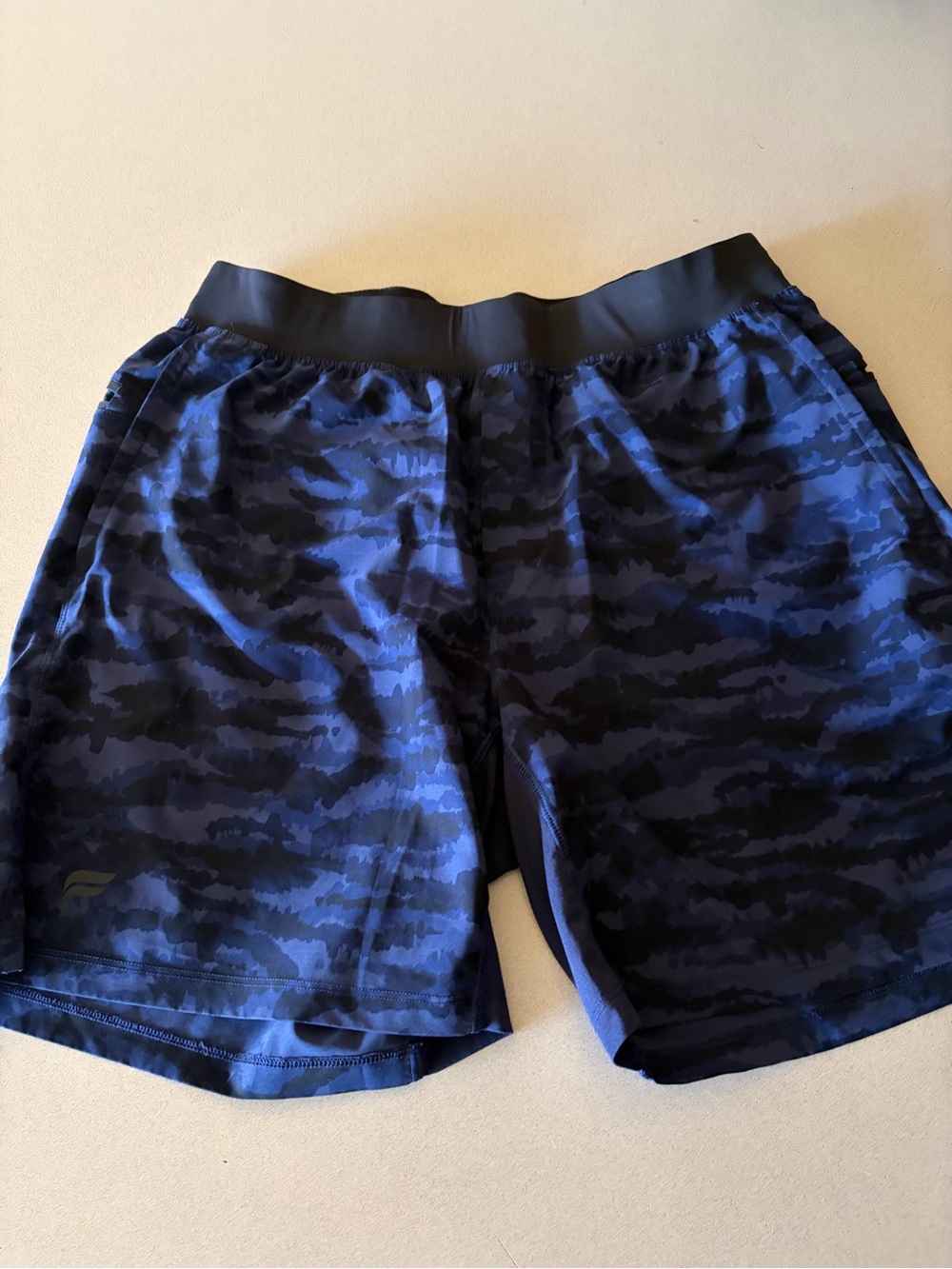 Men's Blue Camo Athletic Shorts